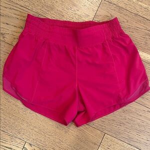 lululemon athletica Hot Pink Run Shorts